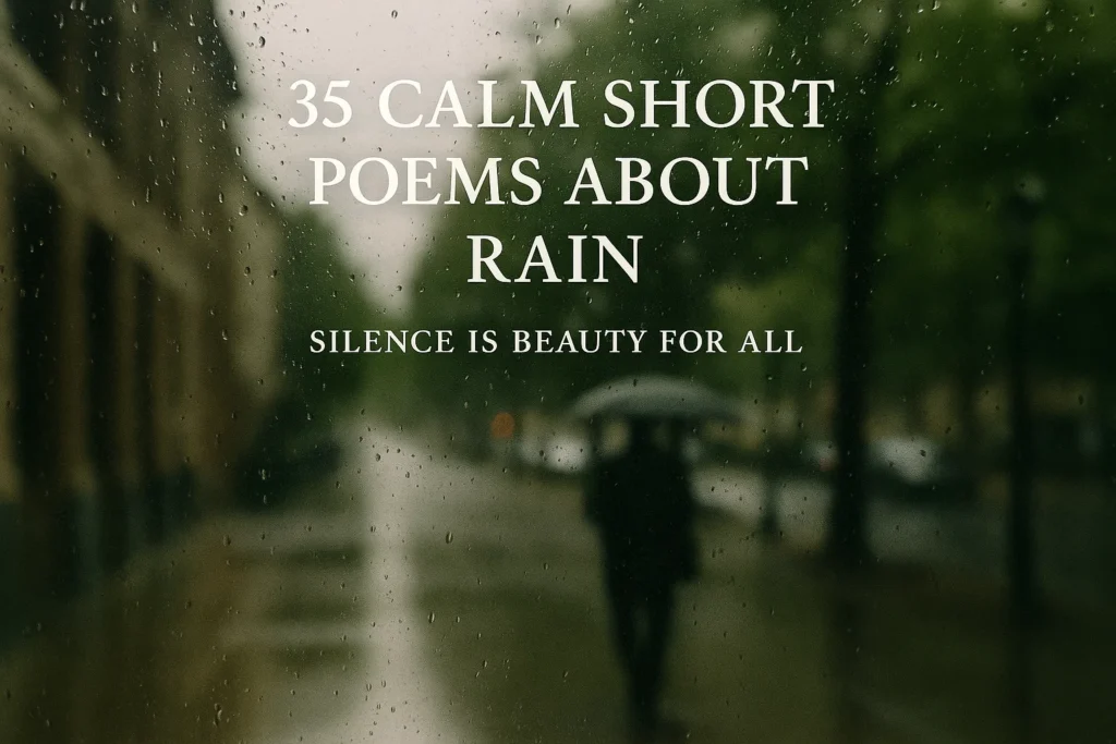 Calm Short Poems About Rain - Poem Havens | Touching Poems for Your Loved Ones Calm Short Poems About Rain