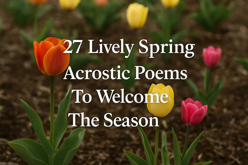 Lively Spring Acrostic Poems To Welcome The Season Now - Poem Havens | Touching Poems for Your Loved Ones Lively Spring Acrostic Poems To Welcome The Season Now
