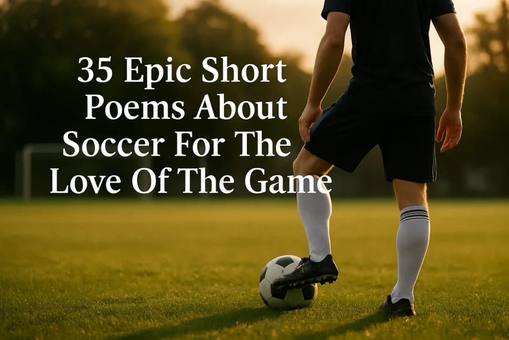 Epic Short Poems About Soccer For The Love Of The Game - Poem Havens | Touching Poems for Your Loved Ones Epic Short Poems About Soccer For The Love Of The Game