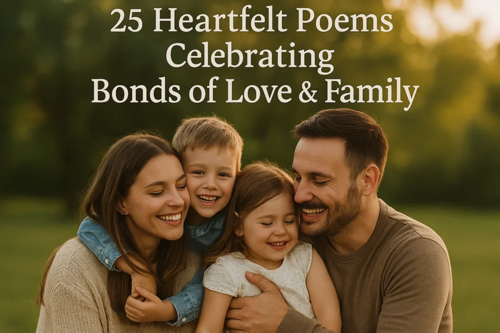 Heartfelt Poems Celebrating Bonds of Love Family - Poem Havens | Touching Poems for Your Loved Ones Heartfelt Poems Celebrating Bonds of Love Family