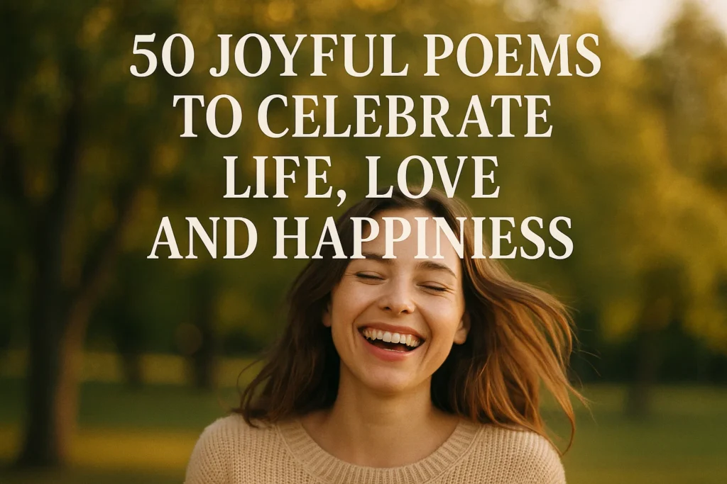 Joyful Poems to Celebrate Life Love and Happiness - Poem Havens | Touching Poems for Your Loved Ones Joyful Poems to Celebrate Life Love and Happiness