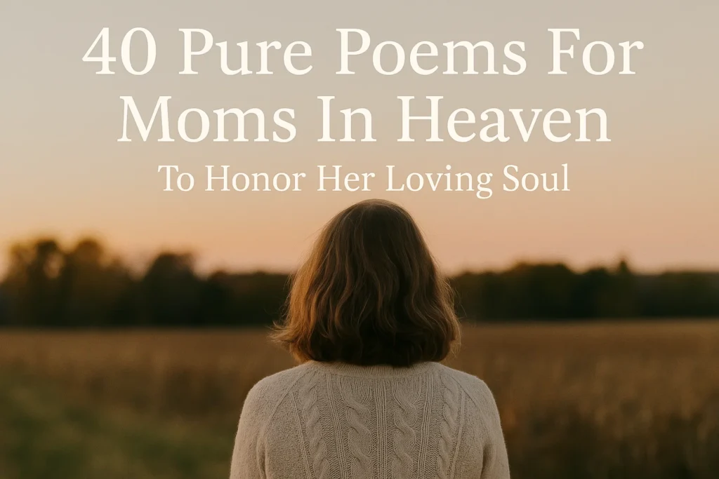 Pure Poems For Moms In Heaven To Honor Her Loving Soul - Poem Havens | Touching Poems for Your Loved Ones Pure Poems For Moms In Heaven To Honor Her Loving Soul