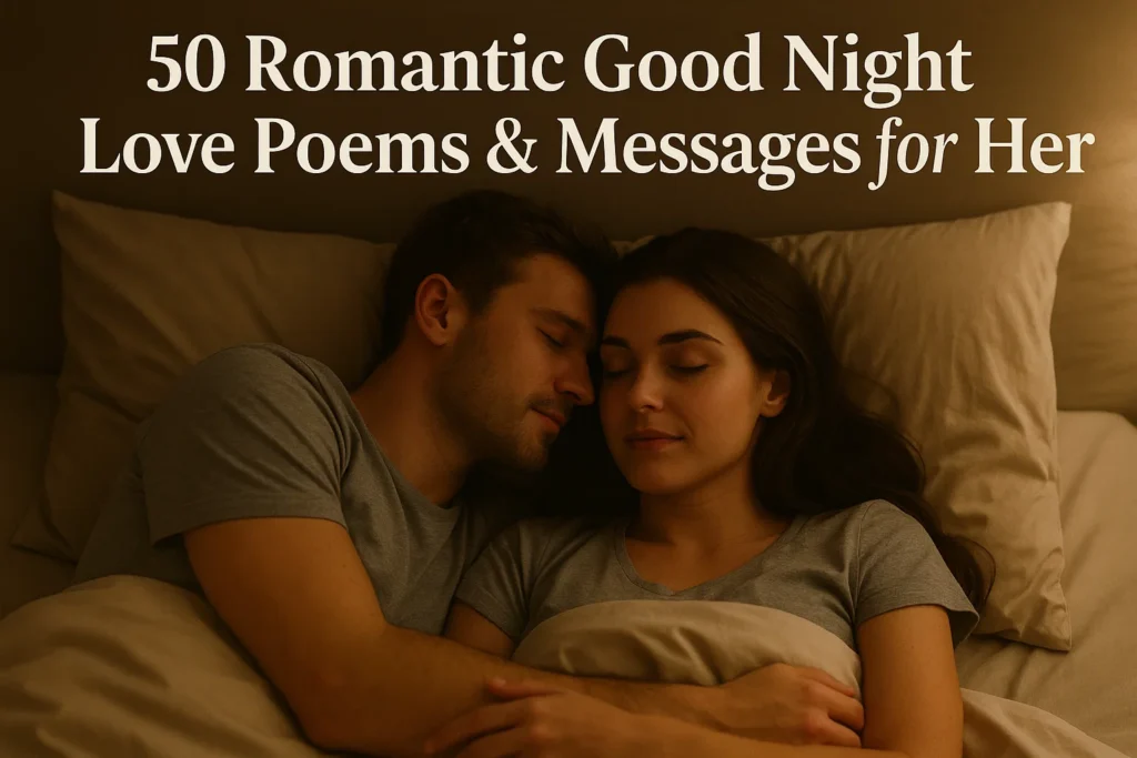 Romantic Good Night Love Poems Messages for Her - Poem Havens | Touching Poems for Your Loved Ones Romantic Good Night Love Poems Messages for Her