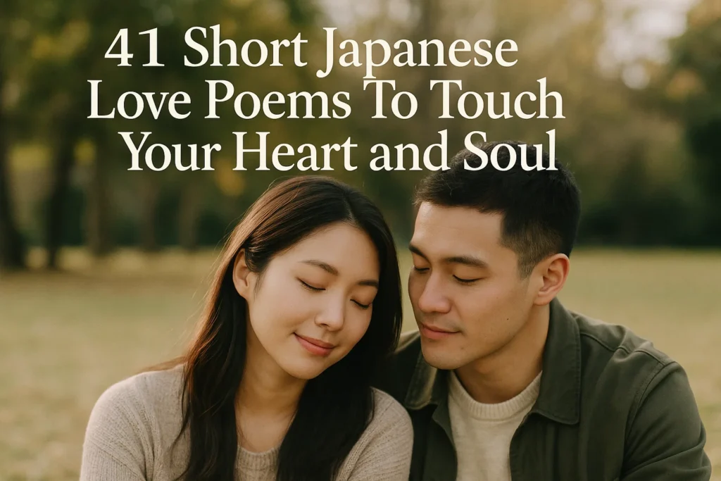 Short Japanese Love Poems To Touch Your Heart And Soul - Poem Havens | Touching Poems for Your Loved Ones Short Japanese Love Poems To Touch Your Heart And Soul