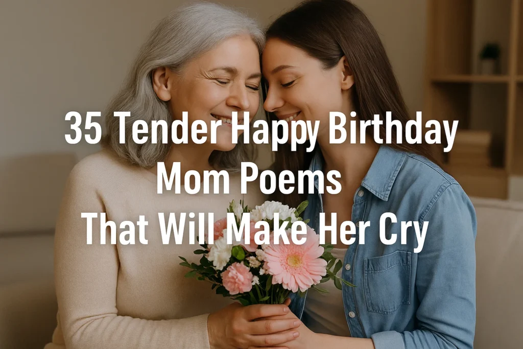 Tender Happy Birthday Mom Poems That Will Make Her Cry - Poem Havens | Touching Poems for Your Loved Ones Tender Happy Birthday Mom Poems That Will Make Her Cry
