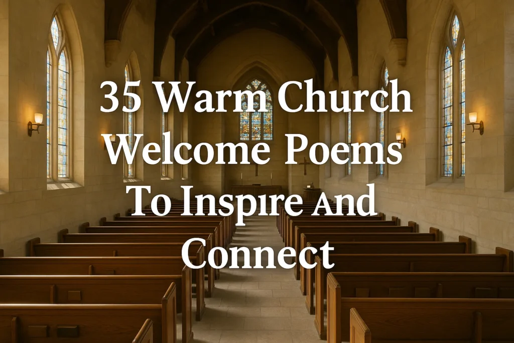 Warm Church Welcome Poems To Inspire And Connect Now - Poem Havens | Touching Poems for Your Loved Ones Warm Church Welcome Poems To Inspire And Connect Now